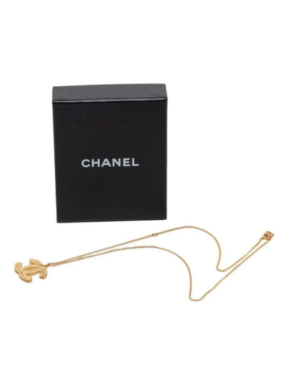 Chanel CC Logo Pendant 14c Gold Plated